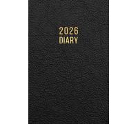 2026 A5 Page a Day: One Page Per Day Daily Diary Planner & Organizer for 365 Days, dated from Jan 2026 to Dec 2026, Fully Lined Journal Notebook with Calendars, To-Do List and Notes | Black Cover