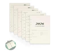2026 A5 Recambio de Papel,176 Hojas Papel De Recambio Para Agendas 6 Agujeros A5 Recambio de Papels Línea Daily Planner Recambios para Notas,Hojas Recambios de Agendas 2026