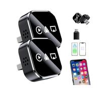 2026 Actualización 3 en 1 Espejo de Pantalla para teléfono iOS Android, Adaptador inalámbrico Carplay Mirror Link, Adaptador Mini Carplay Screen Mirroring con WiFi 2.4/5ghz y Bluetooth 5.0 (04#)