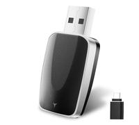 2026 Adaptador de coche inalámbrico Carplay y Android 2 en 1, 2.4 + 5.0 GHz WiFi Android Auto Adaptador, Plug and Play, conexión estable Bluetooth 5.2, USB C/A, compatible con teléfonos IOS 10+ y