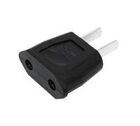 2026 Adaptador de enchufe para viajar de Europa a los Estados Unidos, adaptador de red universal con estándar de seguridad (negro, 5 x 4 x 2 cm)