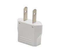 2026 - Adaptador de viaje universal para Europa y Estados Unidos con regleta de enchufes (blanco, 4,5 x 4 x 2 cm)