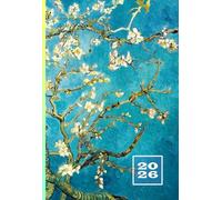2026: Agenda Settimanale | Formato A6 Tascabile | 1 Settimana Su 2 Pagine | 12 Mesi Mini Weekly Planner | Diario Giornaliero | Calendario Appuntamenti Planning | Van Gogh Ramo di mandorlo in fiore