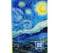 2026: Agenda Settimanale | Formato A6 Tascabile | 1 Settimana Su 2 Pagine | 12 Mesi Mini Weekly Planner | Diario Giornaliero | Calendario Appuntamenti Planning | Vincent Van Gogh Notte stellata