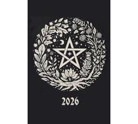 2026: Agenda Wicca 2026-Planificador Mensual Abierto Gotico 12 meses-Fases de la Luna-Plantillas para Hechizos-Eclipses-Calendario-REGALO NAVIDAD