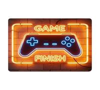 2026 Alfombra de diseño de juego con patrón de controlador suave antideslizante para dormitorio salón (A, 90 x 60 cm)