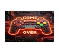 2026 Alfombra de Diseño de Juegos con Patrón de Controlador Suave Alfombrilla de Piso Antideslizante para Dormitorio Salón Decoración Elegante (B, 90 x 60 cm)