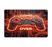 2026 Alfombra de diseño de juegos con patrón de controlador suave antideslizante alfombra para dormitorio sala de estar decoración elegante (C, 90 x 60 cm)