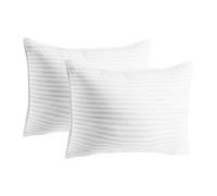 2026 Almohada Pillow The Pillows de tamaño estándar, juego de 2 almohadas de cama para hotel, conservan la forma, para dormir de lado, espalda o boca abajo, transpirables, suaves y frescas (blanco, 70