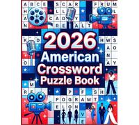 2026 Americanpeople's Crossword Puzzle Book: Large Print Brain Games with Easy to Hard Challenges