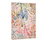 Paperblanks Agenda 2026 Anemone (William Kilburn) Midi – 12 meses, tapa flexi, cierre envolvente