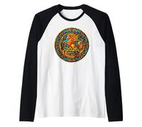 2026 Año del Caballo de Fuego Año Nuevo Chino Festival Lunar Camiseta Manga Raglan