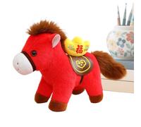 2026 Año Nuevo Chino Caballo Peluche - Muñeca de Animal Chino Cartoon Suave Lindo,Decoración de Caballo Mascota,Para Coches Bolsas Escaparate Hogar Escuela Oficinas Cafeterías Librerías Sofás Estanter