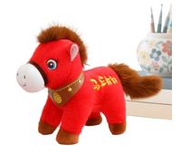 2026 Año Nuevo Chino Caballo Peluche - Muñeca de Animal Chino Cartoon Suave Lindo - Juguete De Caballo De Peluche | Para Coches Bolsas Escaparate Hogar Escuela Oficinas Cafeterías Librerías Sofás Esta