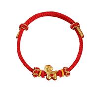 2026 Año Nuevo de Horse Braided Rope Bracelet, Feng Shui Lucky Protection Zodiac Gold HorseWristband,Red Adjustable String Horse Charm Bracelet,New Year Bendición Festive Jewelry Gifts for Women Men