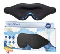 2026 Antifaz para Dormir Innovador para Hombres y Mujeres, Bloqueo 99,99% | Mascarilla para Dormir, Tapa Ojos que Bloquea la Luz, Ideal para Dormir, Meditar, Siesta, Viajar y Avión, con Tapones, Negro