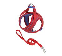 2026 Arnés ajustable para gatos con chaleco de red a prueba de roturas tiras reflectantes para paseos seguros al aire libre (rojo, 25-29 cm)