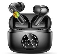 2026 Auriculares Inalambricos Bluetooth, Cascos Bluetooth 5.4 HiFi Estéreo, 45H Auriculares inalámbricos con 4 ENC Cancelacion Ruido HD Mic, IP7 Impermeable Cascos Carga Rápida Tipo-C /Pantalla LED