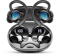 2026 Auriculares Inalambricos Deportivos, Nueva Auriculares Bluetooth 5.4 HiFi Estéreo con 4 HD Mic, 50H Cascos Inalambricos Bluetooth con Cancelacion Ruido ENC, Pantalla LED/IP7 Impermeable Cascos