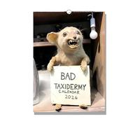 2026 Bad Taxidermy Wall Calendar - Funny Weird and Disturbingly Awful Taxidermy, Gross Animal Fails, 12-Month January-December Hanging Wall Planner, Hilarious Gag Gift