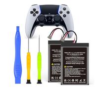 2026 - Batería de repuesto para controlador PS5 Edge, 2 unidades, 3600 mAh, batería recargable PS5 para controlador PlayStation 5 Dualsense Edge con juego de herramientas