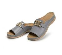 2026 Beach Slides Footwear Orthopedic Slides For Women With Arch Support Fashion Comfort Metal Straps Sandals Ladies Orthotic Slip On Sandals Casual Daily Wear Shoes (Grey,38.5)