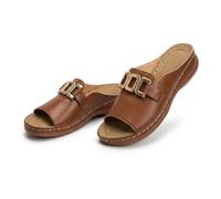 2026 Beach Slides Footwear Orthopedic Slides For Women With Arch Support Fashion Comfort Metal Straps Sandals Ladies Orthotic Slip On Sandals Casual Daily Wear Shoes (Brown,36)