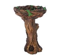 2026 Bebedero para pájaros Patios de resina para albornoces domésticos, decoración de baño de pájaros, sucesor, jardín antiguo, patio, césped y jardín (multicolor, talla única)