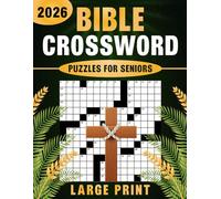 2026 Bible Crossword Puzzles Large Print For Seniors: Faith-based mental exercises for older adults with large-format layout