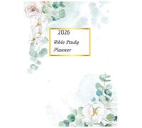 2026 Bible Study Journal: soft matte floral cover, 8.5 x 11 inches, 32 pages, Bible reading log, acts of kindness, dated.