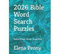 2026 Bible Word Search Puzzles: Psalms & Jesus' Words - Large Print (Hope In Every Puzzle)