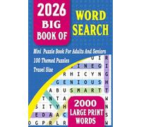 2026 Big Book Of Word Search - 2000 Large Print Words: Mini Puzzle Book For Adults And Seniors