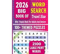 2026 Big Book Of Word Search Travel Size: 100+ Themed Puzzles For adults And Seniors