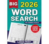 2026 Big Word Search: 100 Themed Puzzles Large Print with Solutions for Adults & Seniors To Keep Mind Busy, Activity Games for Elderly Men Women Relaxing
