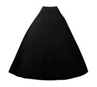 2026 boda señoras una línea de vestido de novia sin tirantes vestido de enagua para adultos con enagua, Negro , NaN