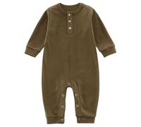 2026 Body de Manga Larga para bebé Ideal para Gatear y Explorar Conjunto Unisex Primavera y otoño Diseñado para recién Nacidos hasta los 12 Meses de Edad (Green, 9-12 Months)