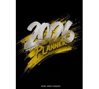 2026 Bold Black and Gold Planner: Grind. Grow. Conquer.