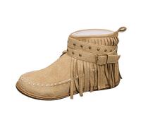 2026 - Botas de agua de gamuza para mujer, para otoño e invierno, fáciles de limpiar, para clima frío, viajes, oficina, impermeables, para mujer, tobilleras cortas y lluvias, Khaki, 38 EU