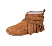 2026 - Botas de agua de gamuza para mujer, para otoño e invierno, fáciles de limpiar, para clima frío, viajes, oficina, impermeables, para mujer, tobilleras cortas y lluvias, Brown, 38 EU