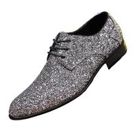 2026 Botas de Entrenamiento Boxeo, Zapatillas Altas para Lucha, Transpirables, Antideslizantes, Soporte de Tobillo, Zapatillas de Fitness para (Negro, 44), plata, 45 EU