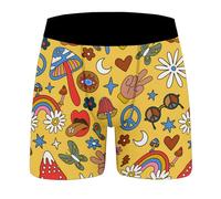 2026 Bragas de patrón completo, ropa interior suave, ropa cómoda de uso diario, bragas de bikini sin costuras para ropa interior casual de moda para mujer, amarillo, L