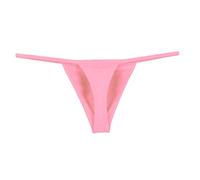 2026 - Bragas traseras Tanga Ropa interior para hombre Cintura baja G-String Calzoncillos abiertos Vestidos de lencería Tallas grandes 54, Rosa., 3XL