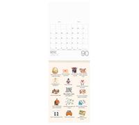 2026 Bucket List Calendar - Inspirational Quotes Mental Health Planner, Goal-Setting Funny Wall, Motivational and Organized Living Característica, Calendar Accessory for Home, Apartment