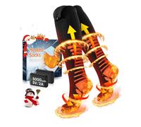 2026 Calcetines Calefactables Mejorados, 5000mAh 5V Heated Socks Recargables con 3 Ajustes Calor, Calefacción 360°Calcetines Calefactables Hombre Mujere Lavables para Esquí Caza Senderismo - L