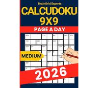 2026 Calcudoku Puzzle Book: 365 Medium Puzzles (9x9 Grid): Daily Mathdoku Logic Puzzle Book for Adults - 2 Puzzles Per Page - 6x9 Size with Solutions