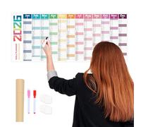 2026 Calendar - 100x42cm Monthly Calendar With Twin-Wire Binding, Large Month-to-View Wall Planner, 12 Months To View, Calendars 2026, Thick Paper Ideal For Kids Adults & Animal Lovers