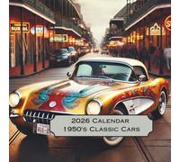 2026 Calendar 1950's Classic Cars