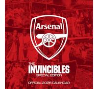 2026 CALENDAR ARSENAL FC LEGENDS MONTH TO VIEW SQUARE WALL CALENDAR OFFICIAL PRODUCT