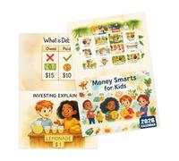 2026 Calendar Board, Kids Financial Calendar, Money Management Planner, Interactive STEM Learning Tool, Educational Monthly Budget Tracker for Children Boys Girls, 11.22x8.27 pulgadas