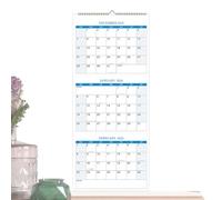 2026 Calendar de pared, Planificador Hangable Annual, 25,98 x 11,26 en Diseño ergonómico, fácil de usar, fecha de planificación para viajes, notas, Workplace, School, Bedroom, familia, cumpleaños